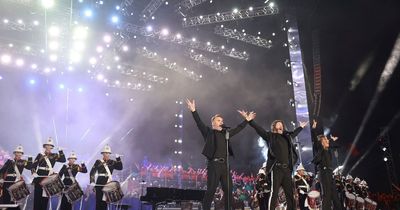 Take That's Coronation Concert performance sees group get 'new member' as they deliver epic finale