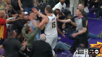 NBA Twitter Erupts Over Suns Owner Appearing to Flop After Altercation With Nikola Jokic