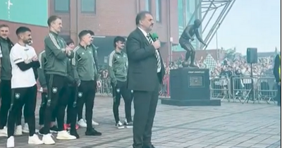 Ange Postecoglou's Celtic title address to fans as he signs off with his famous 'We Never Stop'