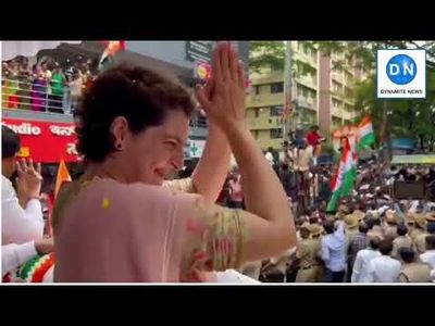 Karnataka Poll: Priyanka Gandhi holds high-voltage roadshow in Bengaluru; massive crowd throngs the route