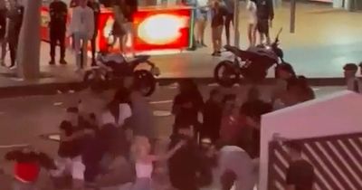 Magaluf mass brawl sees more than 50 revellers throw punches and kicks in horror scenes
