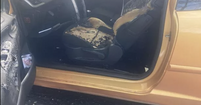 Mum-of-four rages at thugs who broke in and torched family car during arson spree