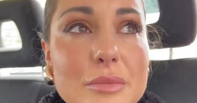 Louise Thompson 'curls up into a ball of tears' after receiving devastating news