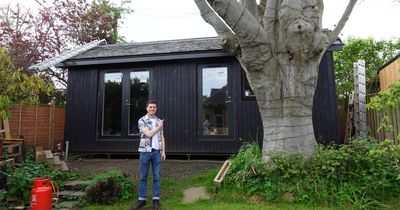 Edinburgh man builds 'micro-house' in his garden after watching YouTube videos