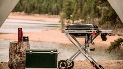 A gas grill you can take with you anywhere, the Weber Traveler blew our reviewer away