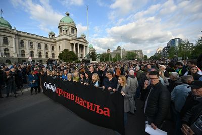 Thousands rally against violence in Serbia after mass shootings