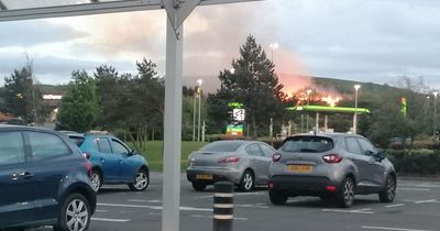 Fire crews race to East Lothian blaze as burning hay bales seen for miles