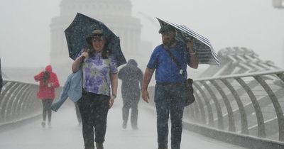 UK weather: Brits to be lashed by thundery downpours but warmer temperatures ahead