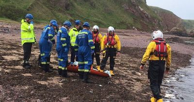 East Lothian coastguard race to help rescue injured Scottish hiker after horror fall