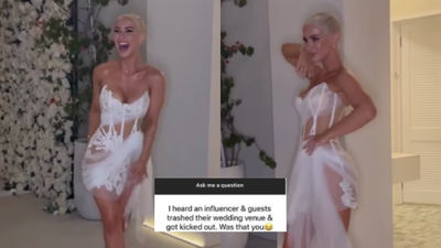An Aussie Influencer Has Shut Down Rumours That She Her Wedding Guests Trashed Their Venue