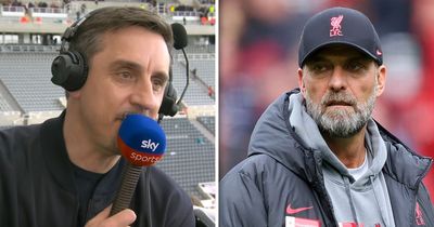 Gary Neville sends blunt message to FSG over Jurgen Klopp and Liverpool