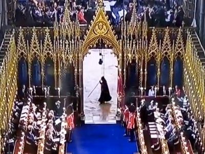 Unmasked! The mysterious ‘grim reaper’ at the coronation explained