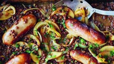 Recipe of the week: sausage, lentil and apple bake by Rosie Reynolds