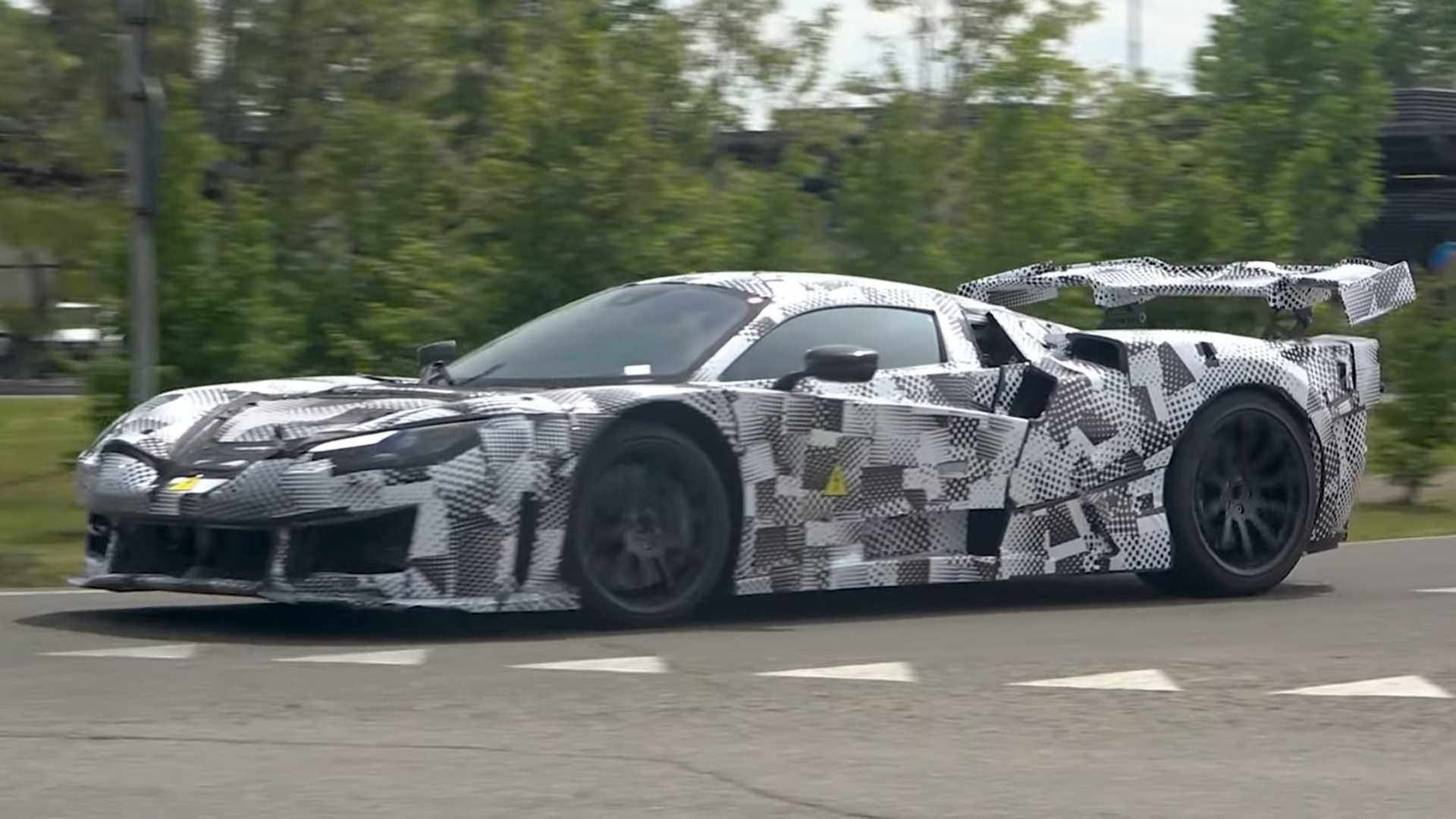 2025 Ferrari Hypercar Spied Possibly Testing With V6…