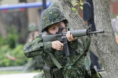 Taiwan holds first training for women reservists