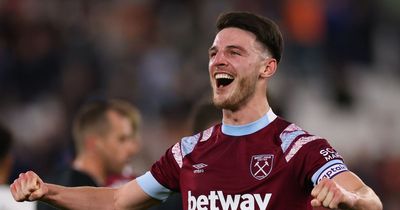 Declan Rice price tag revealed as Arsenal lead Chelsea and Man Utd in race for summer transfer