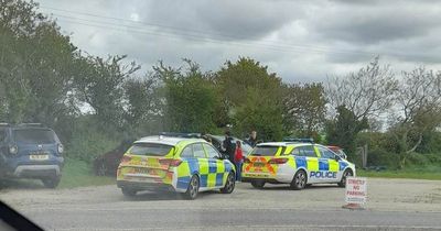 Police smash window to free crying baby from hot vehicle at West Country car boot sale