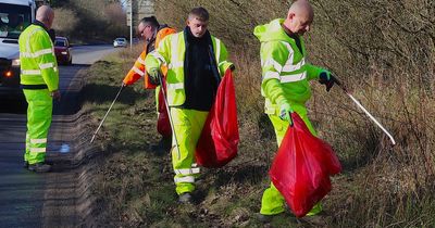 Almost £50k has been spent cleaning up 14 tonnes of litter across South Lanarkshire