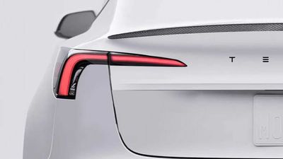 Here’s What The Taillights Of The Facelifted Tesla Model 3 Could Look Like