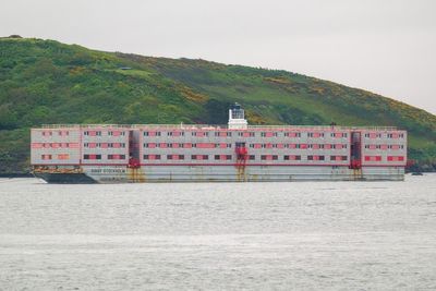 Inside the giant barge for 500 migrants that just arrived in the UK