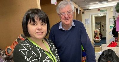 First Minister Mark Drakeford volunteers at Welsh charity shop for the Big Help Out