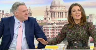 Susanna Reid forced to check Ofcom rules live on Good Morning Britain as Ed Balls triggered into 'swearing'