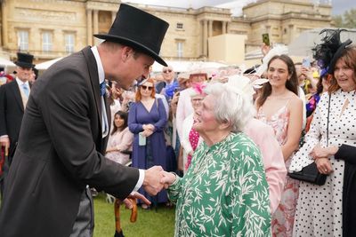 93-year-old wows Prince of Wales at Buckingham Palace garden party