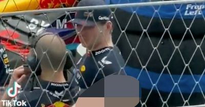 Red Bull team's reaction to F1 fans hurling abuse at Max Verstappen caught on camera