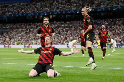 Kevin De Bruyne rocket earns Manchester City first-leg draw with Real Madrid
