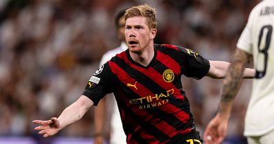 ‘We’re blessed’ - Man City fans send message to Kevin De Bruyne after goal vs Real Madrid