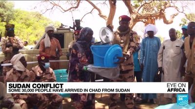 Some 30,000 people arrive in Chad from Sudan