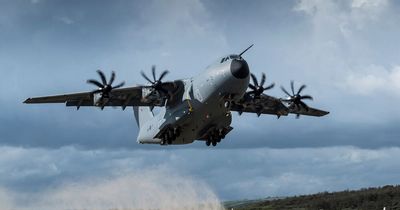 Military transporter plane A400M issues emergency call near Bristol