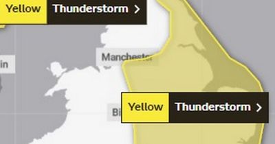 Met Office issues thunderstorm weather warning for parts of Greater Manchester TODAY