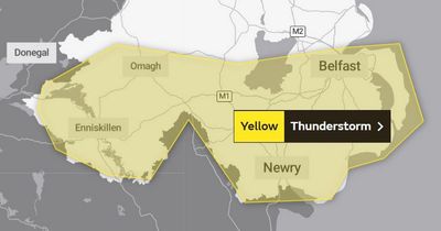 Northern Ireland weather: Thunderstorm warning issued by Met Office for some areas