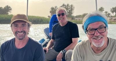 Jeremy Clarkson reunites with Richard Hammond and James May in behind-the-scenes Grand Tour snap