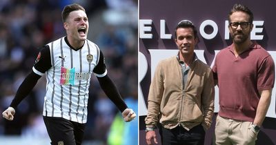 Ryan Reynolds and Rob McElhenney travelling to Wembley to cheer on Notts County