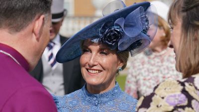 Duchess Sophie's cornflower blue outfit wows guests as she twins with Princess Catherine during Buckingham Palace garden party