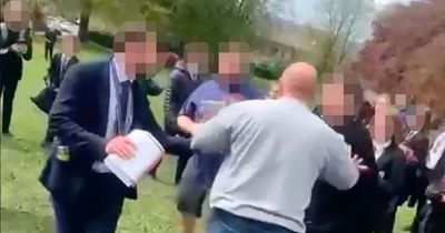 Shocking moment Leeds dads fight in field near Benton Park School in front of screaming kids