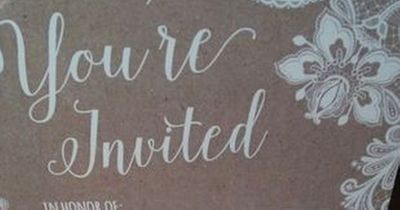 Bride and Groom's wedding invite slated by guest for being 'tacky' and 'rude'