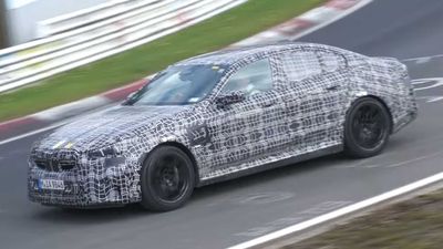 Next-Gen BMW M5 Spied Testing Hybrid Powertrain At The Nurburgring