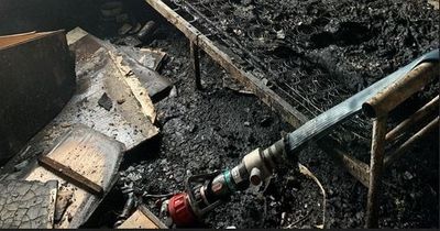 Horrific pictures show flat DESTROYED in tower block fire caused by e-bike battery