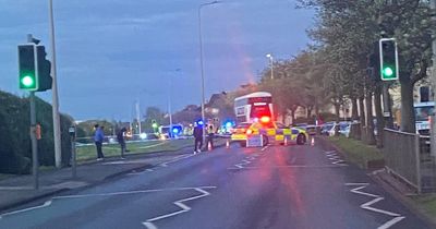 Busy Edinburgh road closed after 'multiple vehicle' collision in the north of the city