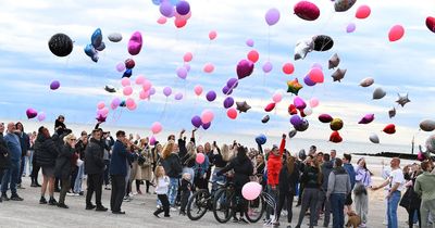 Loved ones gather to release balloons on Elle Edwards on birthday