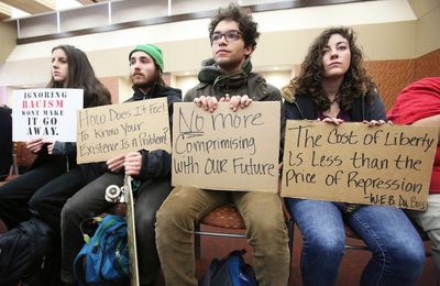 Free speech, racial equity battles play out on Wisconsin campuses