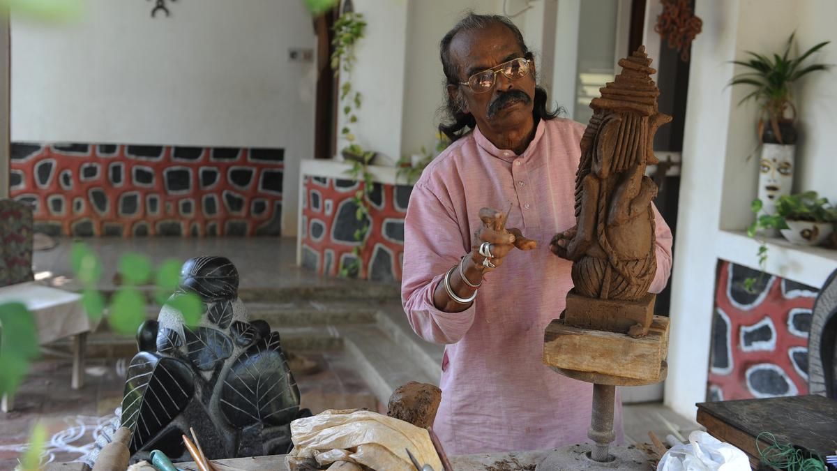 Chennai sculptor PS Nandhan’s retrospective show looks…