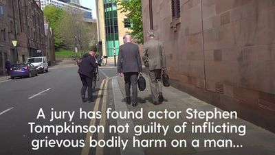 Stephen Tompkinson found not guilty of inflicting GBH on man outside his home