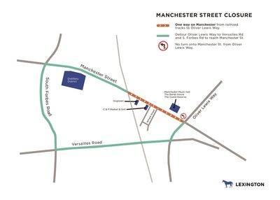 Lexington Manchester Street motorists face one-way traffic starting Monday