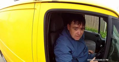 This is the moment police found a hostage in the back of a transit van