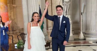 Joey Carbery ties the knot with Robyn Flanagan at Dublin's City Hall