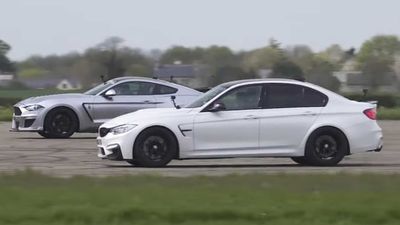 Watch Modified 850-HP BMW M3 Battle 860-HP Ford Mustang In Drag Races